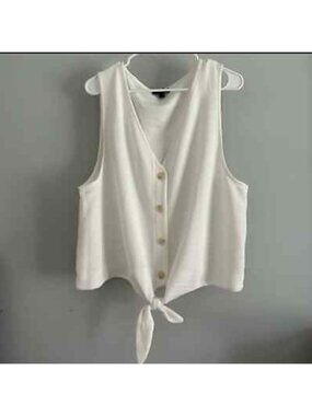 J. Crew Button Waist‎ Tie Tank Top